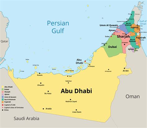 Uae Political Map