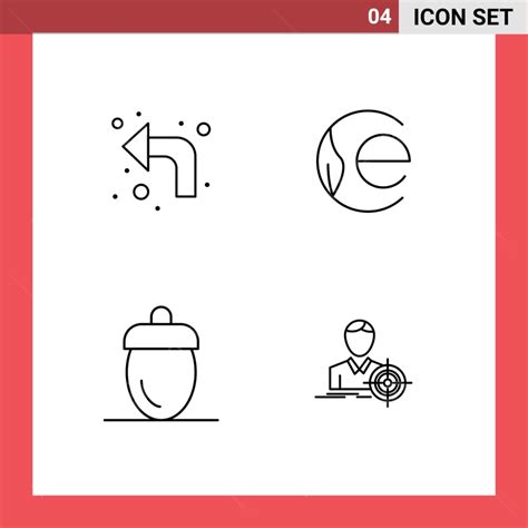 Universal Symbols Vector Design Images, Line Pack Of 4 Universal ...