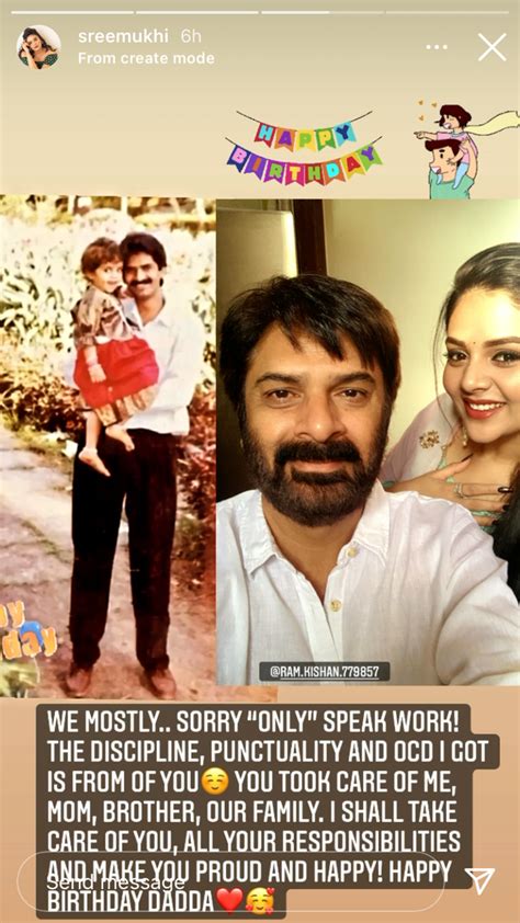 Sreemukhi wishes father Ramkishan on his birthday with an adorable ...