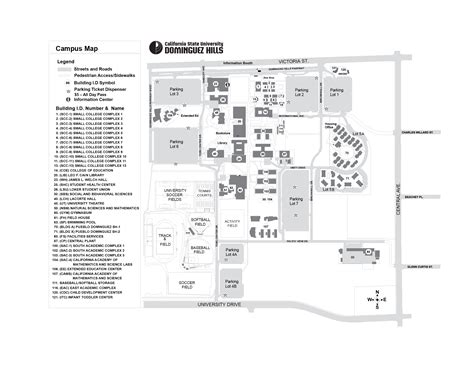 Map of California State University - Dominguez Hills | Central Avenue ...