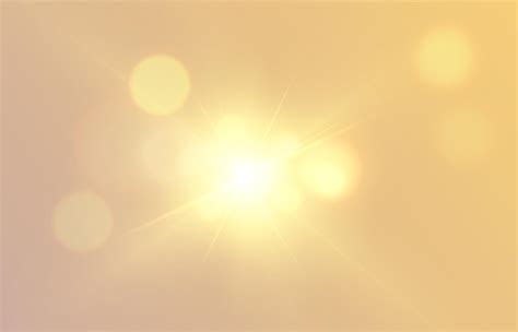 Effetto luce gialla con riflesso lente PNG Vector | Vettore Premium
