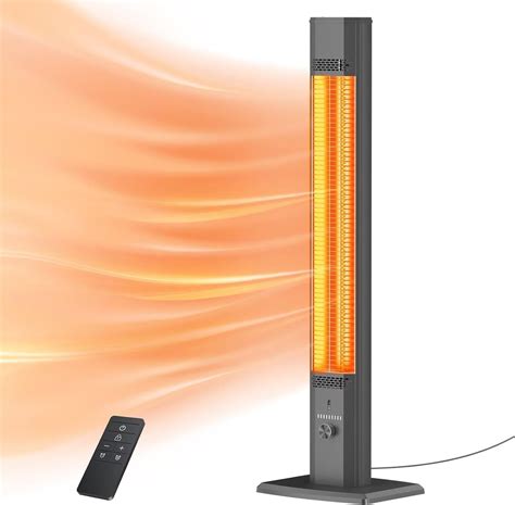 Amazon.com : BIESQYA Outdoor Patio Heater with 9 Heat Levels,Space ...
