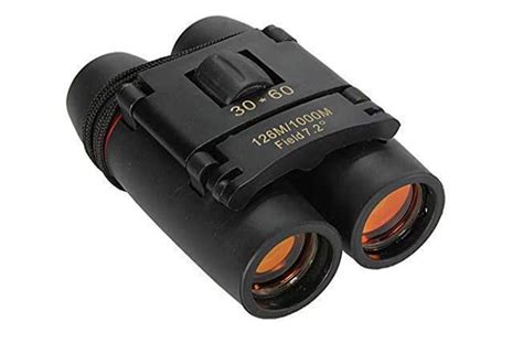 ISKA Binocular Folding with Carry Pouch Portable Compact Wide Angle ...