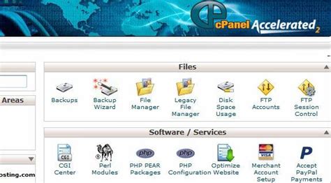 Image result for Sample cPanel