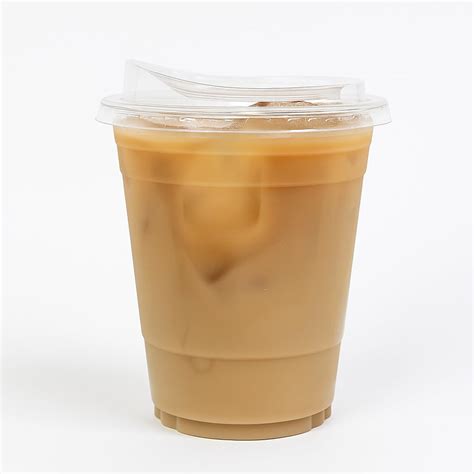 DHGPROFESSIONAL 50 Sets Clear Plastic Cups with Strawless Sip Lids ...