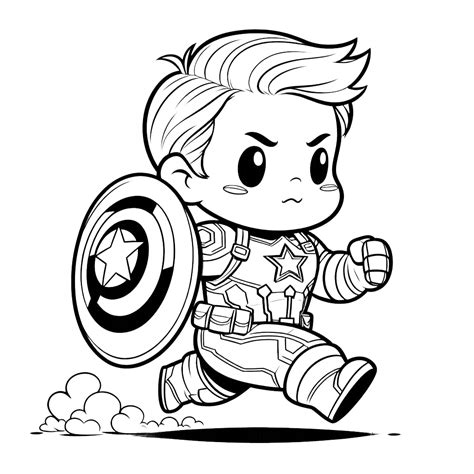 51 Colorear Captain America gratis - Superhéroes Marvel