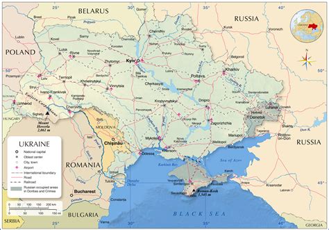 Political Map of Ukraine - Nations Online Project
