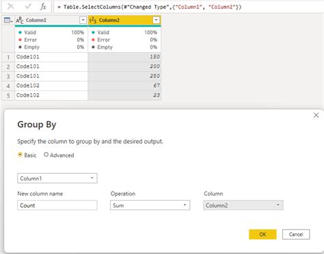Image result for Custom Column Sum Power Query
