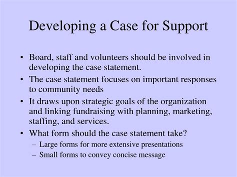 Image result for Case Statement Organization Example