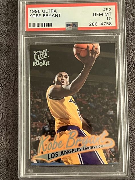 Kobe Bryant 1996 Fleer Ultra #52 Base PSA 10 Price Guide - Sports Card ...