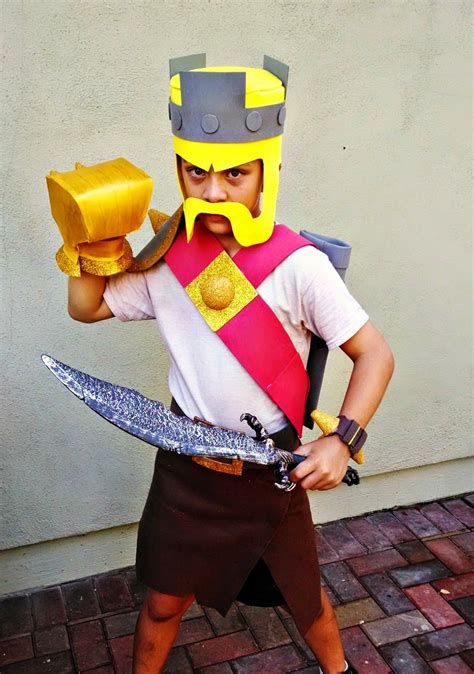 Clash of Clans Barbarian King costume | Boy halloween costumes, Kid ...