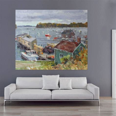 Inephos Framed Canvas Painting - Saying Goodbye - Countryside Theme ...