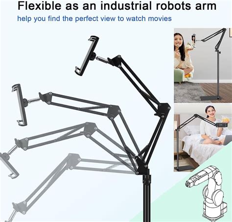 MIOTEQ Tablet Floor Stand, Height Adjustable ipad Floor Stand ...