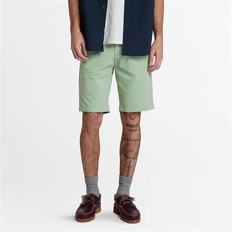 Claremont Twill Chino Short for Men in Light Green
