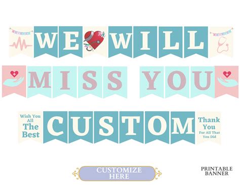 Farewell Banner Printable