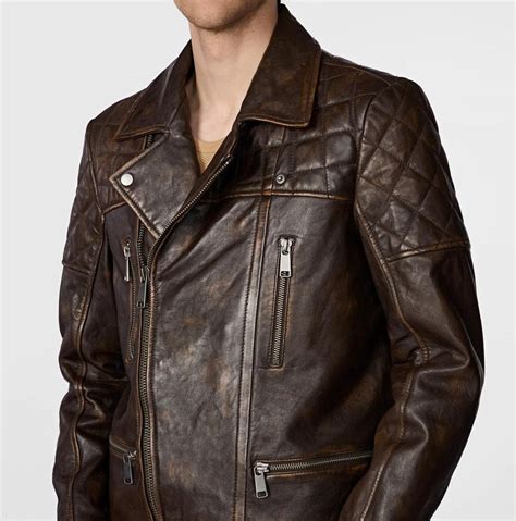 Newt Genuine Brown Leather Jacket Men 100% Pure Original – Prime ...