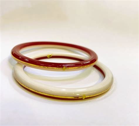 (FVP) TRJ RW HALLMARK 22KT GOLD LAMINATION POLA BADHANO BANGLES VIRAL ...