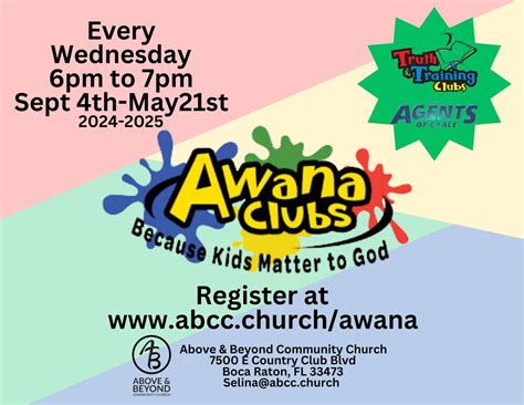 Awana at ABCC, Above & Beyond Community Church, Boca Raton, 4 September ...