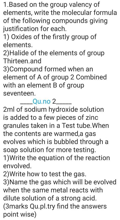 (class 10) Subject=Science.... - Brainly.in