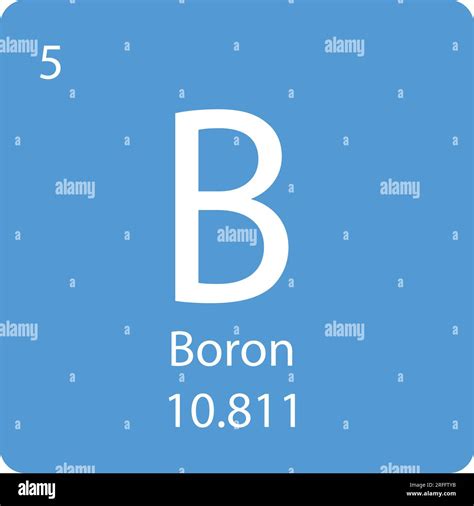 boron chemical periodic name icon vector illustration design Stock ...