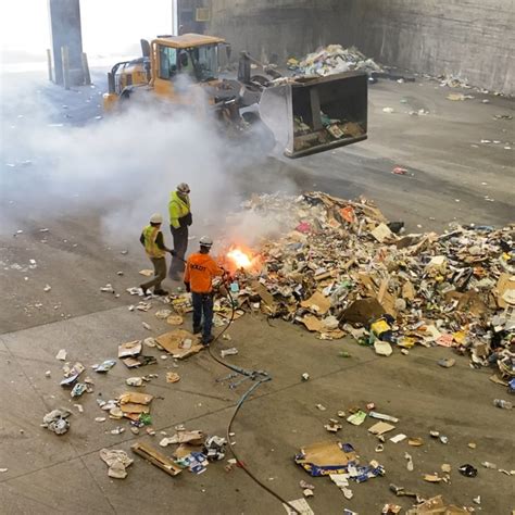 Officials urge public to check garbage/recycling bins after "close call ...
