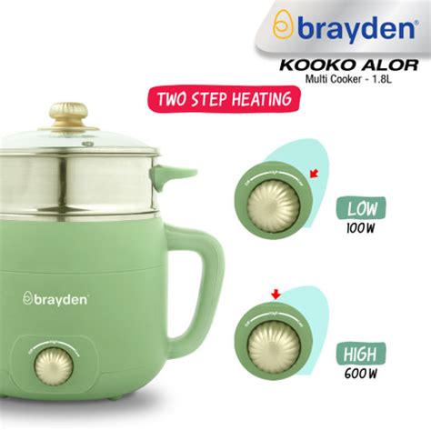 Brayden Kooko Alor 1.8 Litre Multi-Cooker and Multi Cooker Electric ...