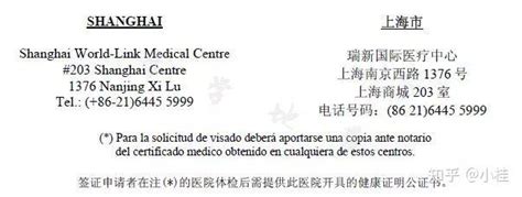 北上广西班牙留学签证体检指定医疗机构一览 - 知乎