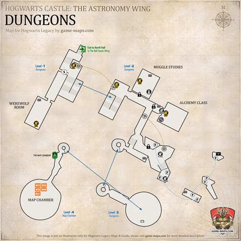 Hogwarts Legacy Map of Hogwarts Castle