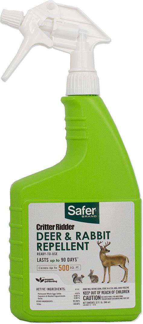 Amazon.com: Safer Brand Ready-to-Use Brand 5981 Critter Ridder Deer ...