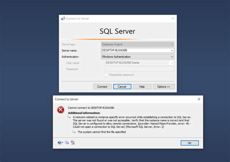 Connect to SQL Server Database Engine 的图像结果