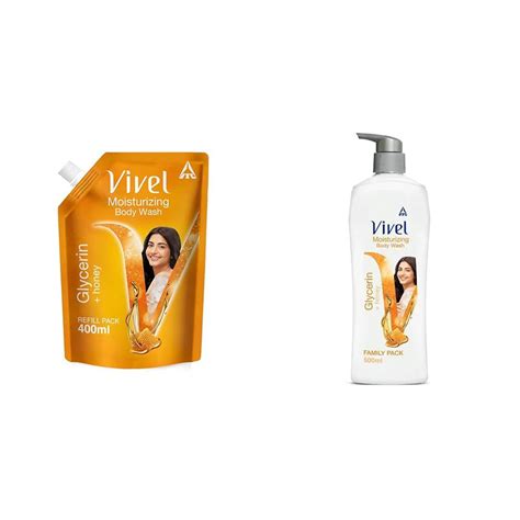 Buy Vivel Exfoliating Body Wash, Glycerin and Honey Shower Gel Crème ...
