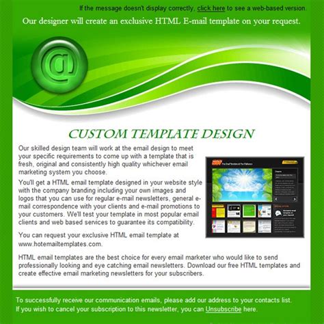 Image result for Cool HTML Email Examples