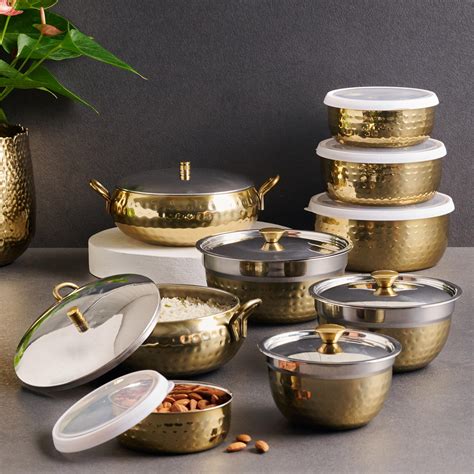 Buy Shale Cantina Stainless Steel Food Storage Container with Lid - Set ...