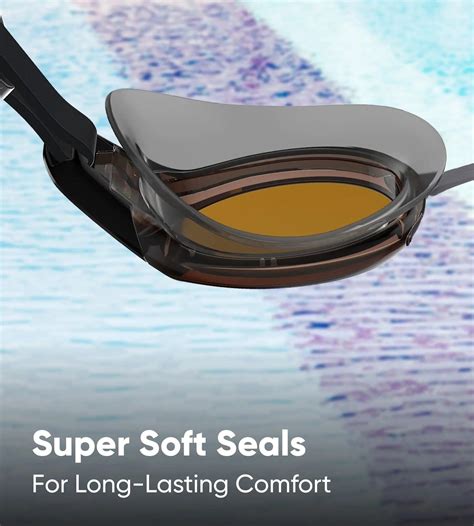 Buy Speedo Mariner Pro Mirror Black-Orange Swim Goggles Online | Speedo ...