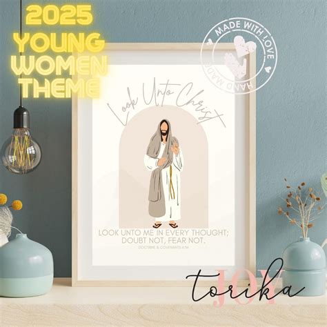 5x7 2025 LDS Young Women Theme Printable 5x7 - Etsy