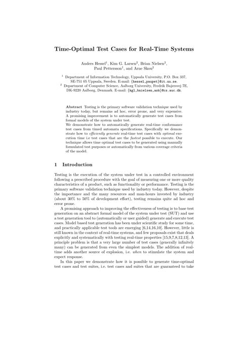 Real-Time Test Cases 的图像结果