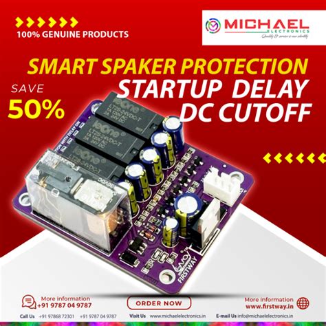 Firstway 8 Channel Smart Speaker Protector with Delay