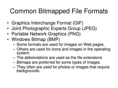 Bitmap File Types 的图像结果