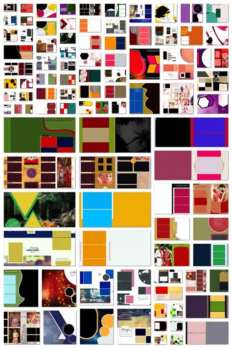 Wedding Book Style Album Design PSD Collection 15x24, 17x24