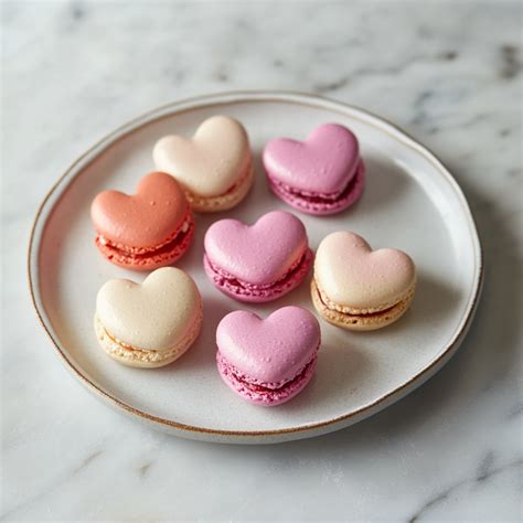 Heart-Shaped French Macarons with Vanilla Buttercream - Valentine's Day ...