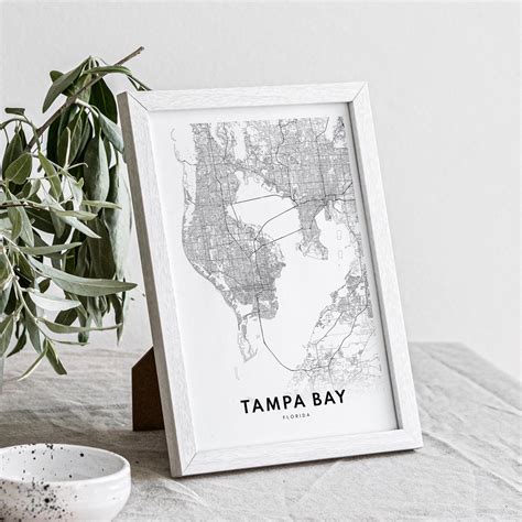 Tampa Bay Map Print, Tampa Map Poster, Download Printable Tampa Bay ...