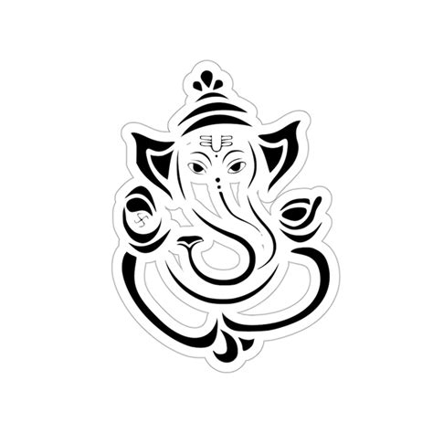 Buy Ganesha Sticker, Eternal Bliss Logo, Ganesh Lucky Decal, Hindu God ...