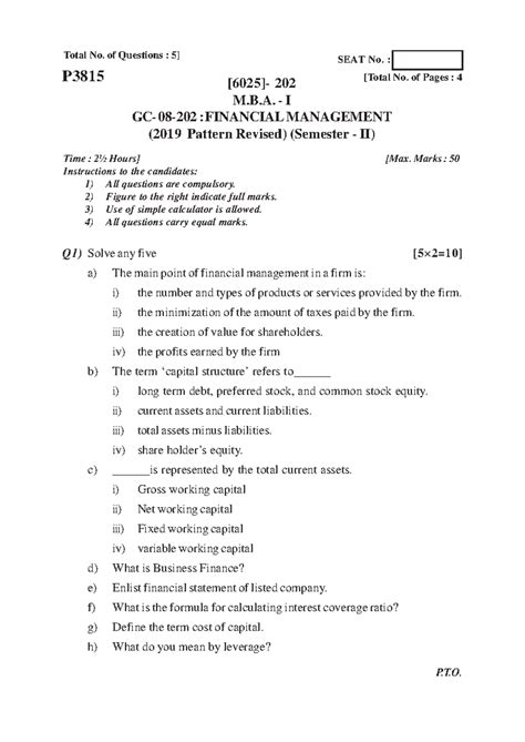 202 APR 202 3 - Question papers - Total No. of Questions : 5] [6025 ...