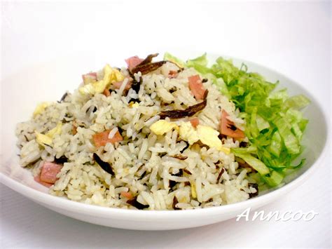 Fried Rice with Olive Vegetables 橄榄菜炒饭 - Anncoo Journal