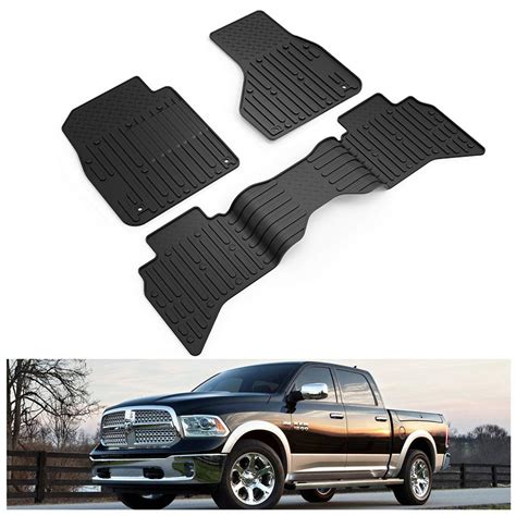 KIWI MASTER Floor Mats Compatible for 2009-2018 Dodge Ram 1500 Quad Cab ...