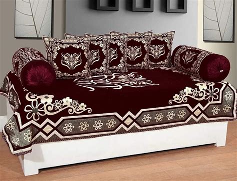 FRESH FROM LOOM Cotton Jaipuri Diwan Set Covers -Set of 6pc ...