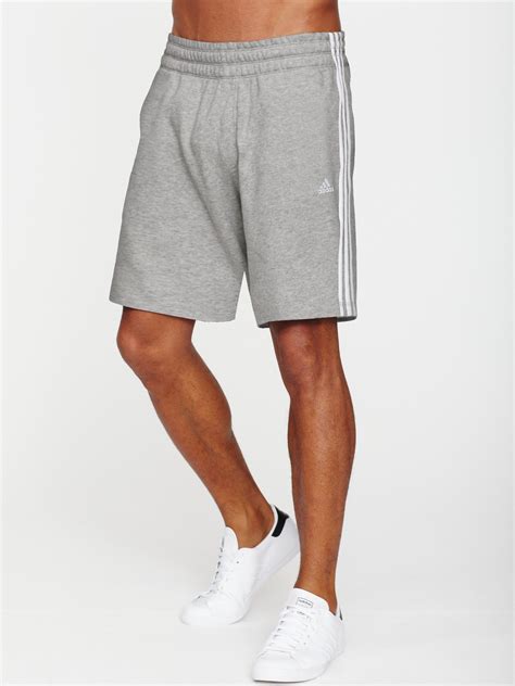 Adidas Mens 3 Stripe Hsj Shorts in Gray for Men (grey_marl) | Lyst