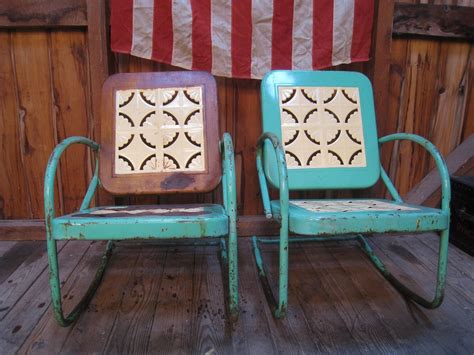 Vintage Retro Metal Lawn Chairs at Zane Morrison blog