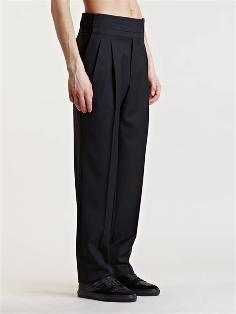 Balenciaga Mens High Waist Pants in Black for Men - Lyst