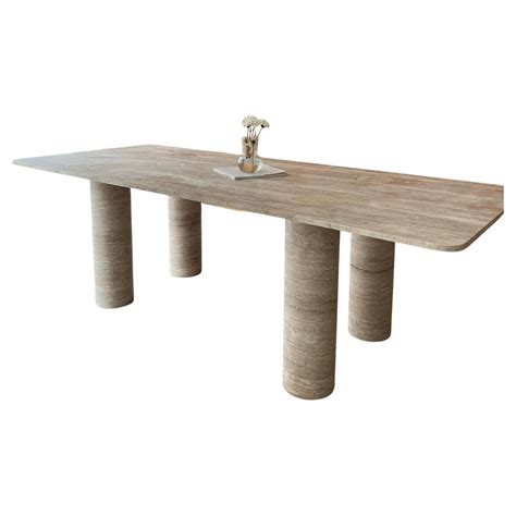 Travertine Dining Table - Travertine Stone Table - Marble Dining Room ...
